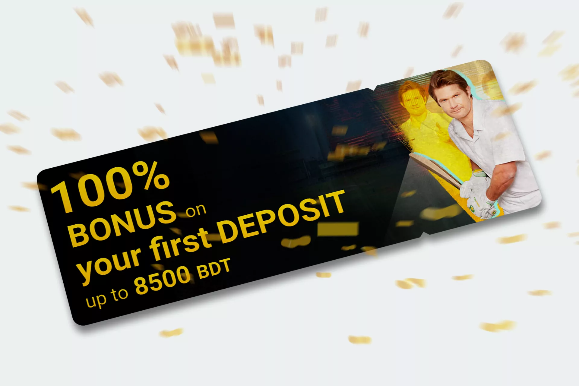 Get a deposit bonus of 100% up to 10,000 BDT when making a first deposit at Melbet.