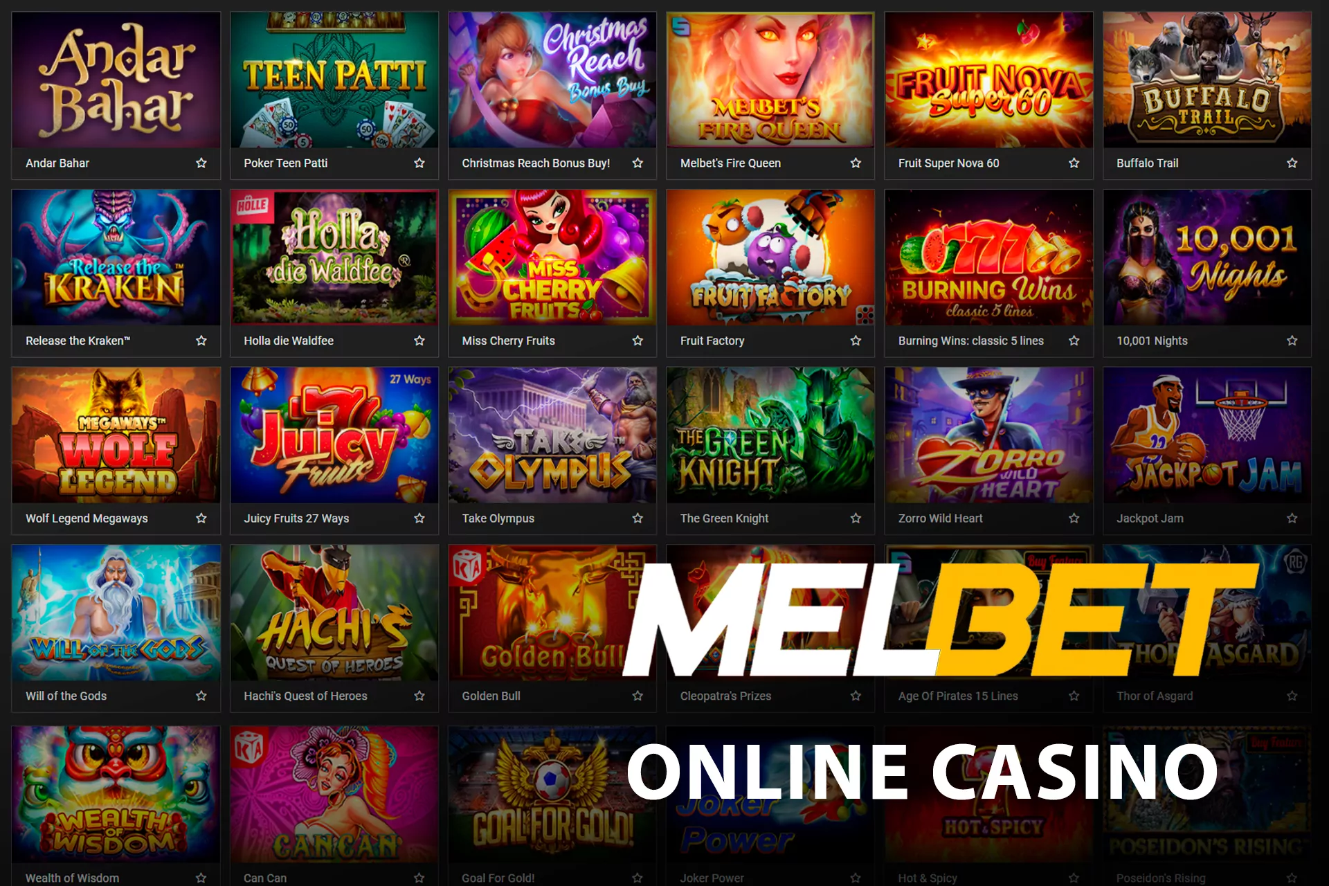 Between matches, you can play Melbet online casino.