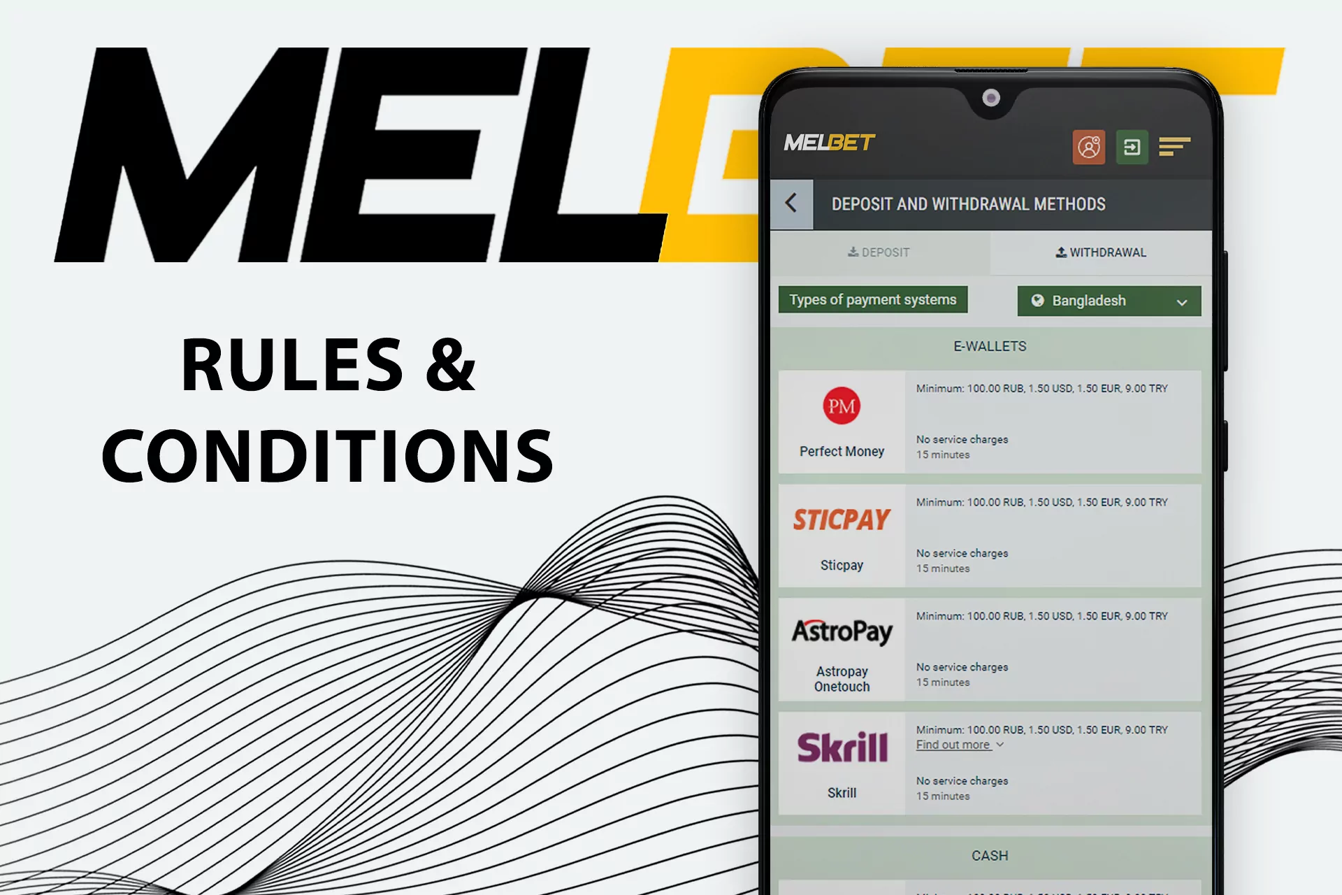 Learn the rules and conditions of withdrawing money from Melbet to avoid issues.