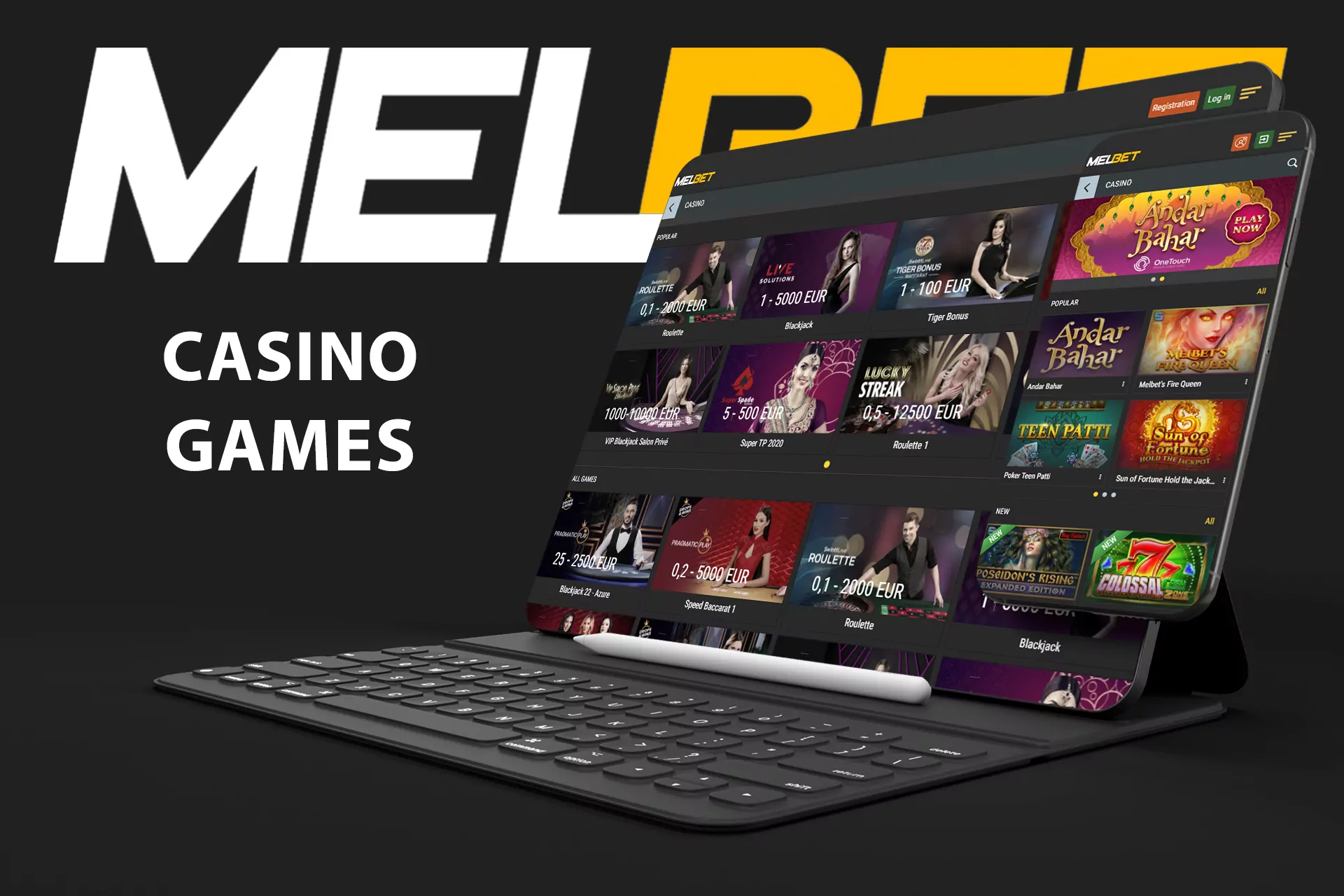 Melbet online casino has over 7,000 games.