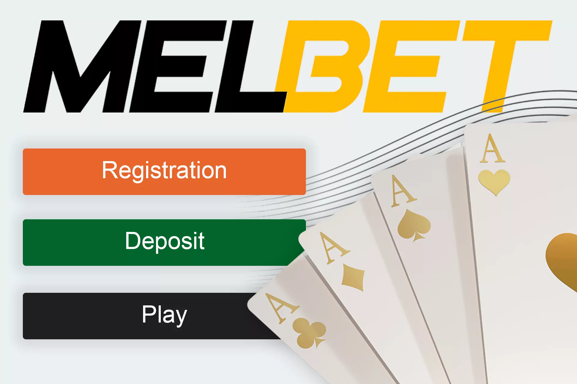 Create an account and make a deposit to start playing at Melbet casino.