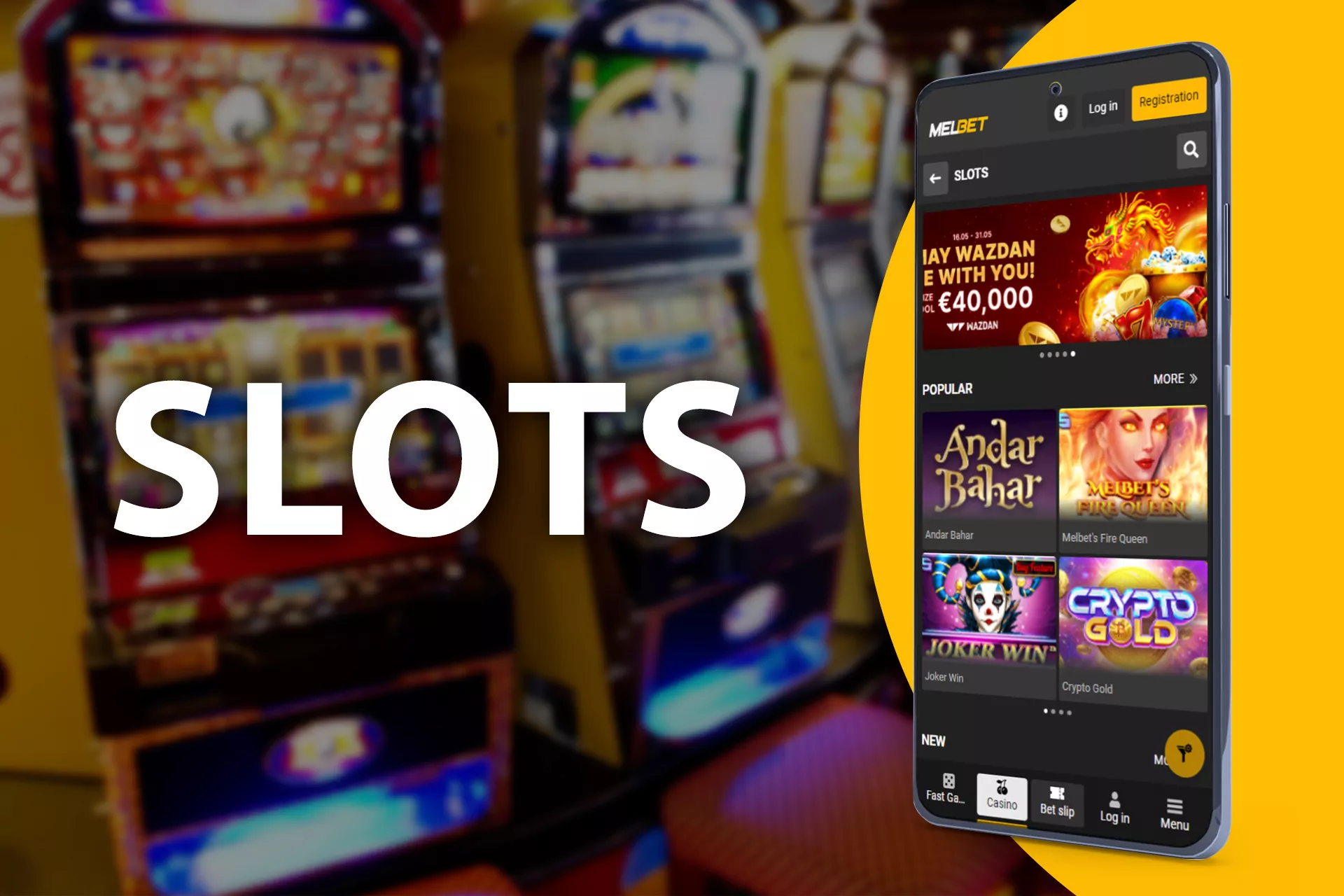 Besides sports betting, you can play slot games at Melbet Online Casino.