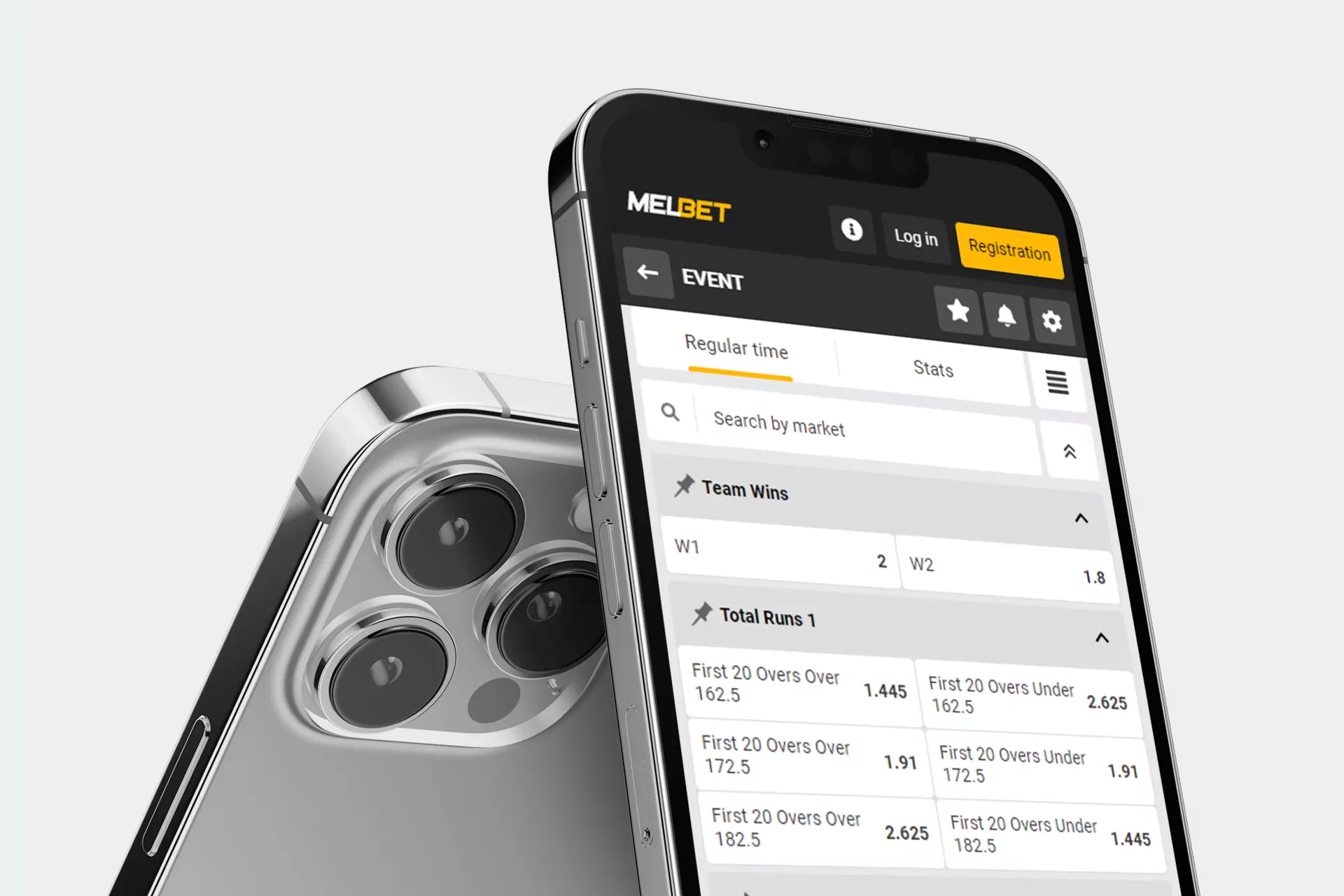 You can use different types of bets in the Melbet app.