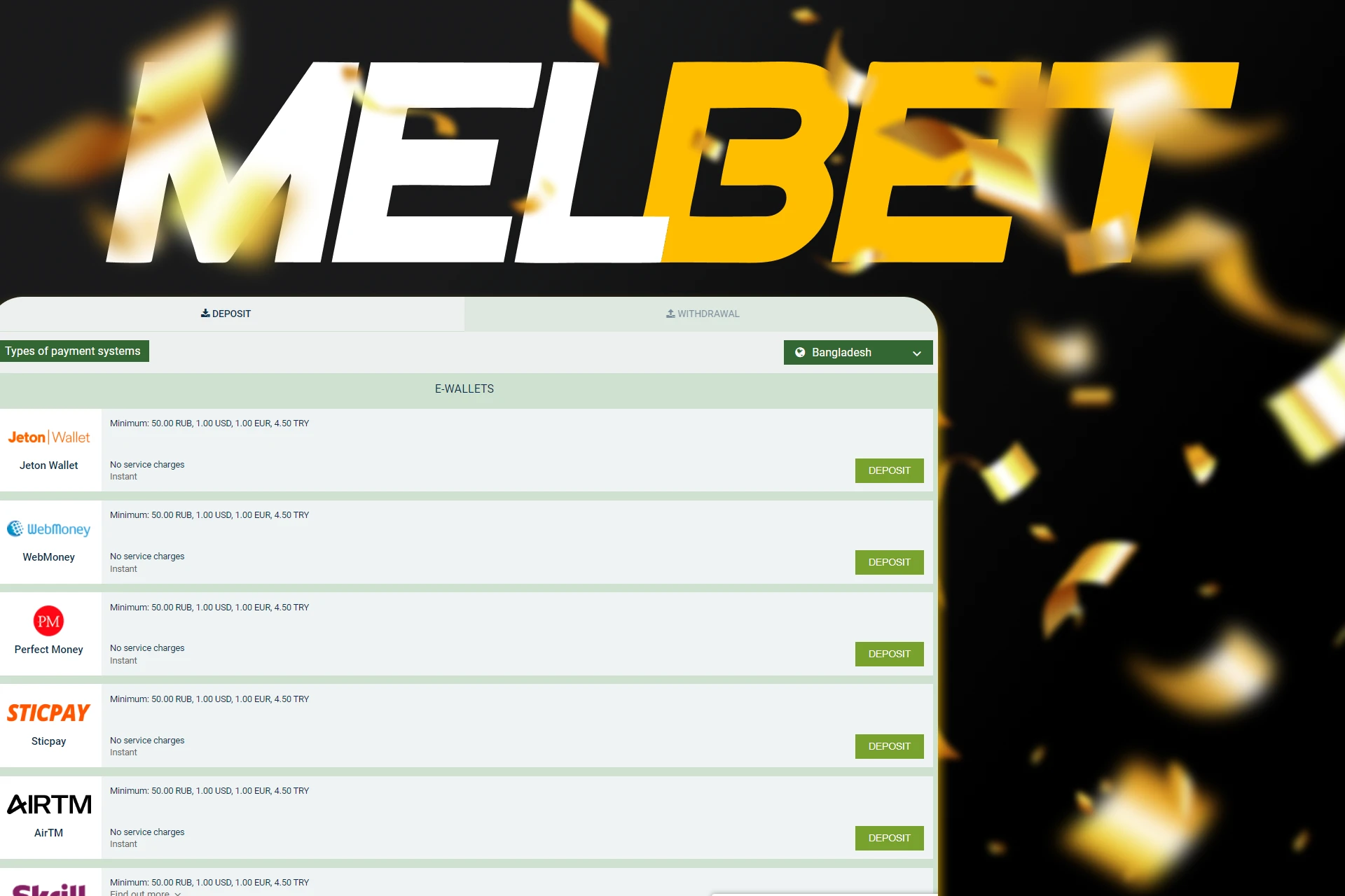 You need to meet several requirements to withdraw Melbet bonuses.