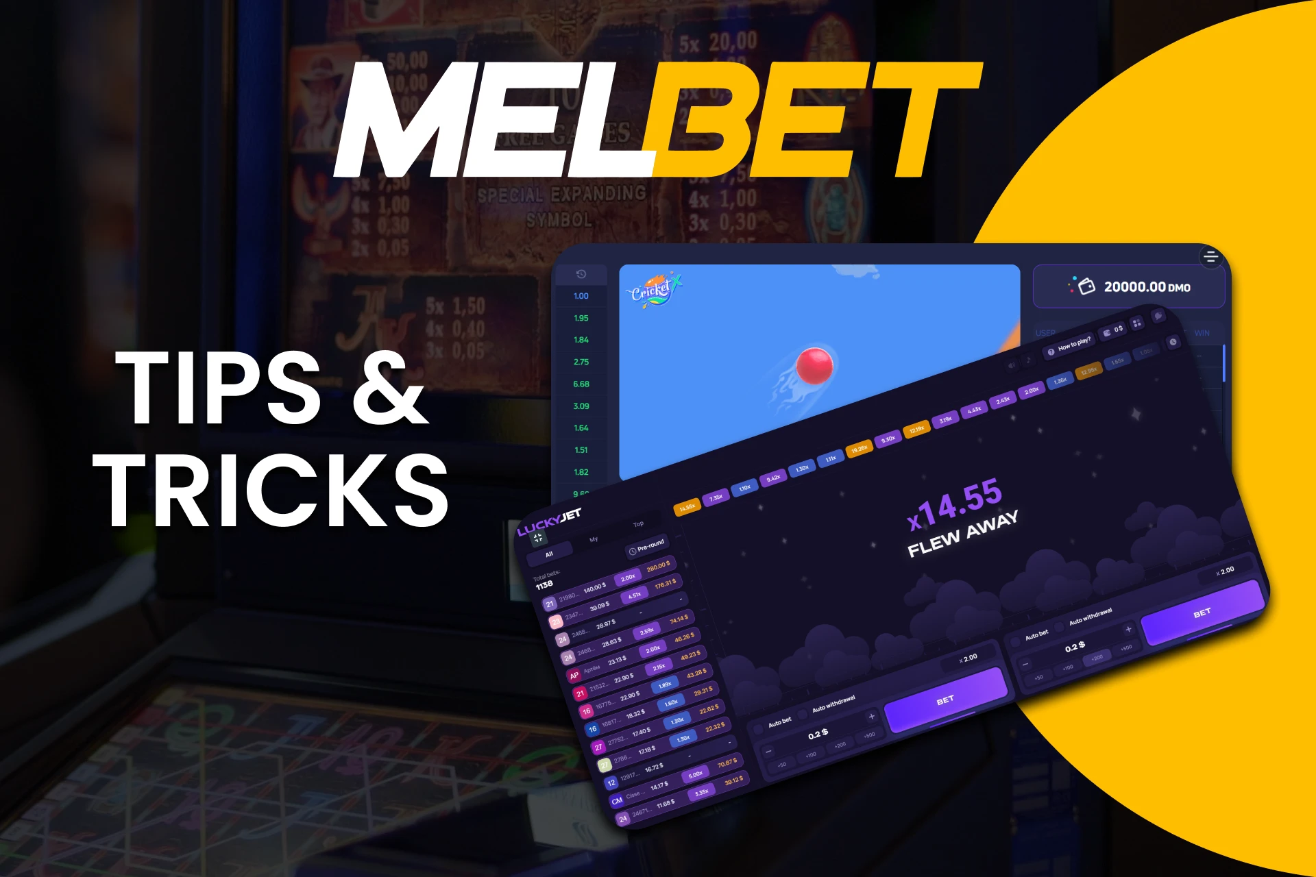 Learn different tactics to win crash games on Melbet.