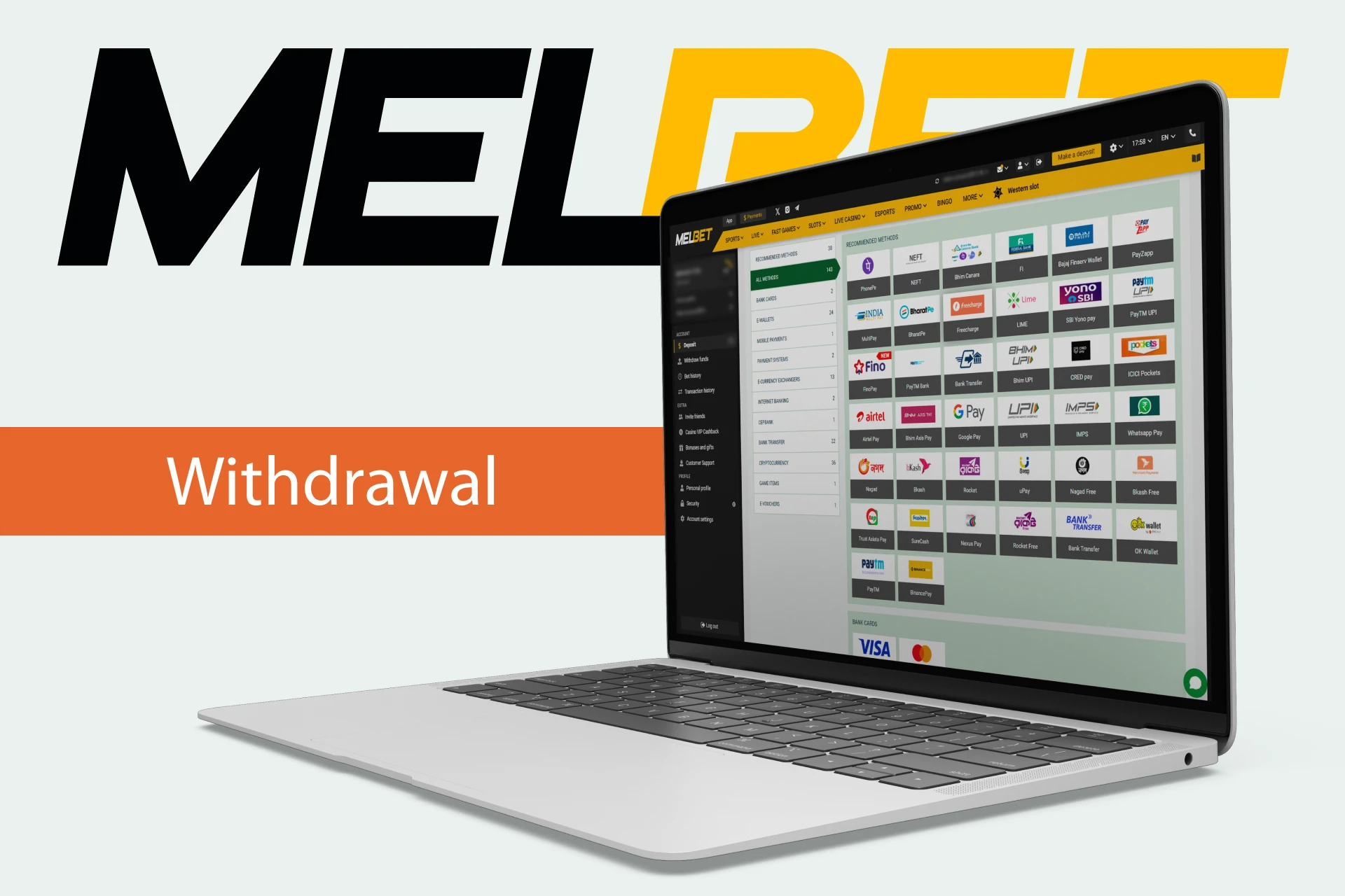 Withdrawing money from Melbet is quick and easy.