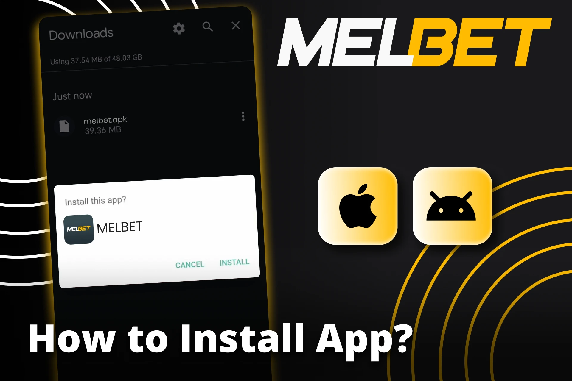 Download Melbet app and start playing now.