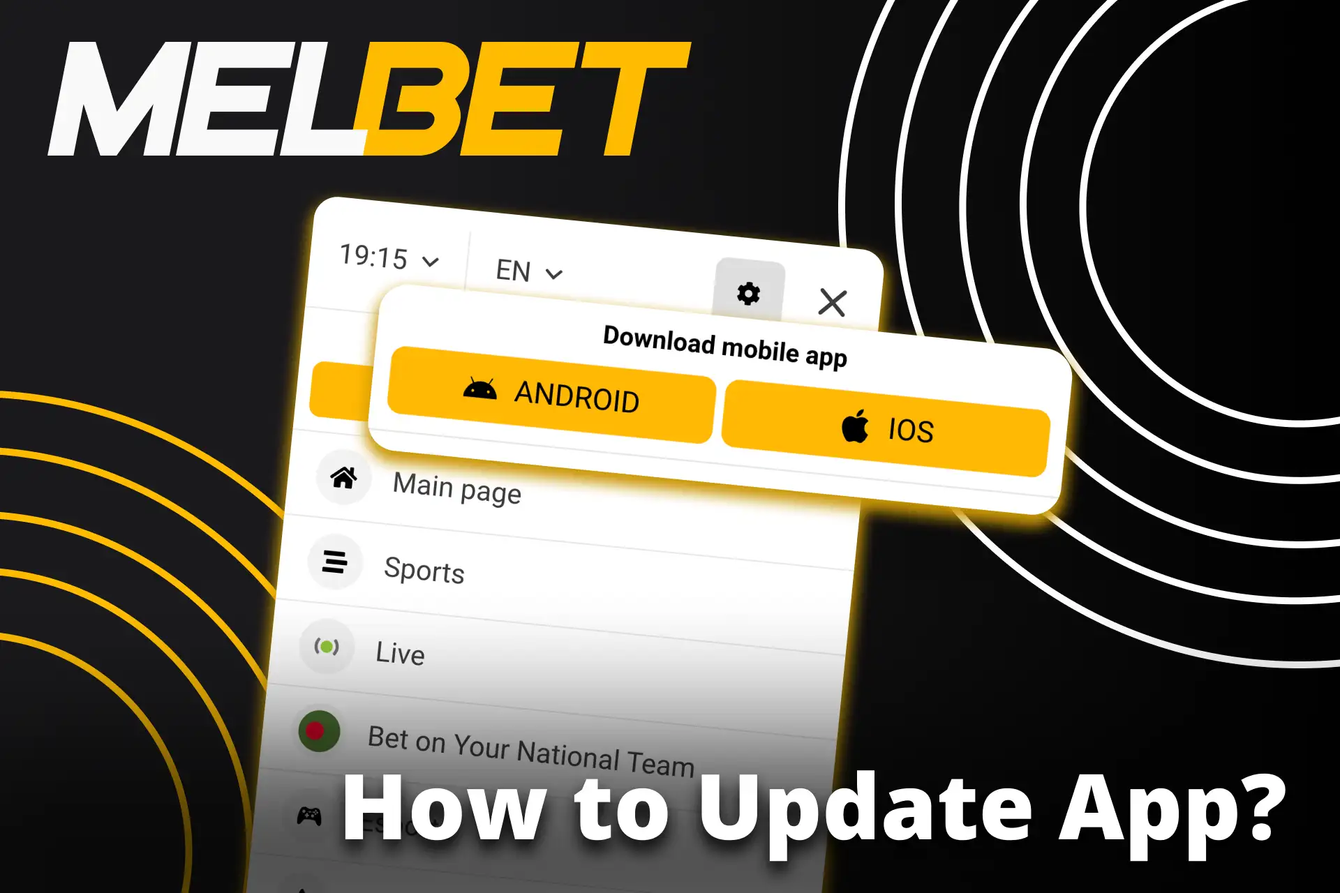 Update the Melbet app to the latest version for quality performance.