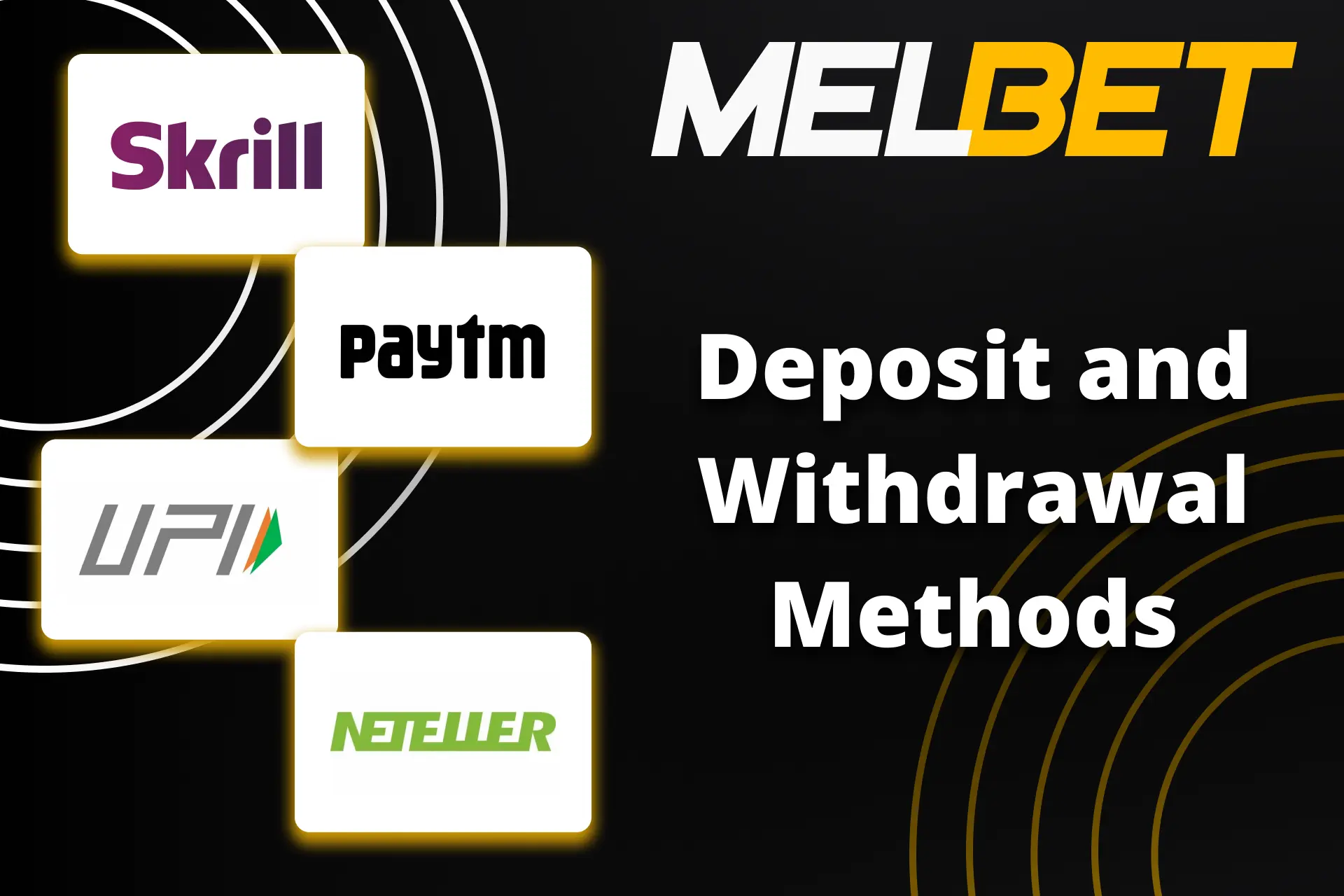 Use the convenient deposit and withdrawal method from Melbet.