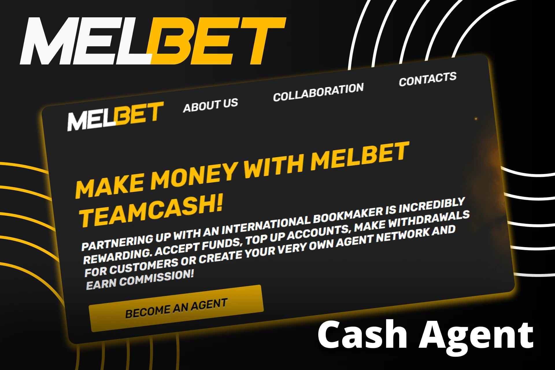 আরও উপার্জন করতে Melbet মানি এজেন্ট হন।