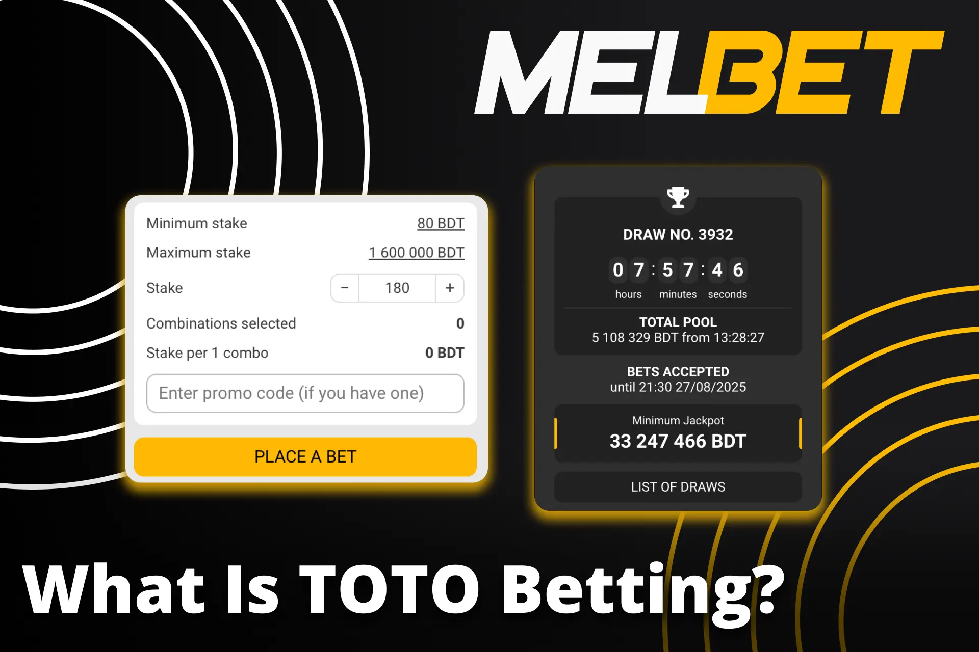 We will tell you what bets are in Melbet TOTO.