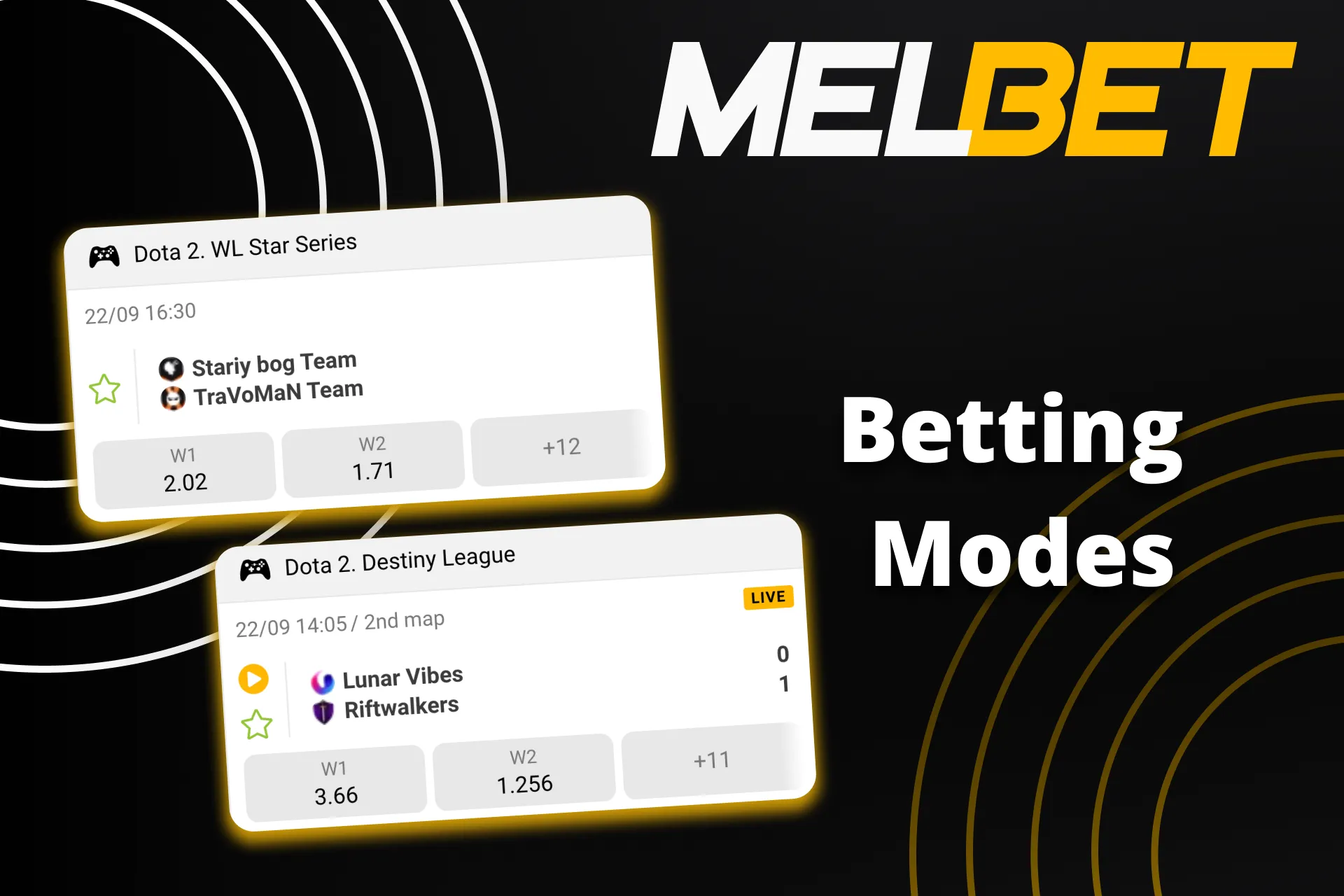 Bet on Dota 2 pre-match at Melbet now.
