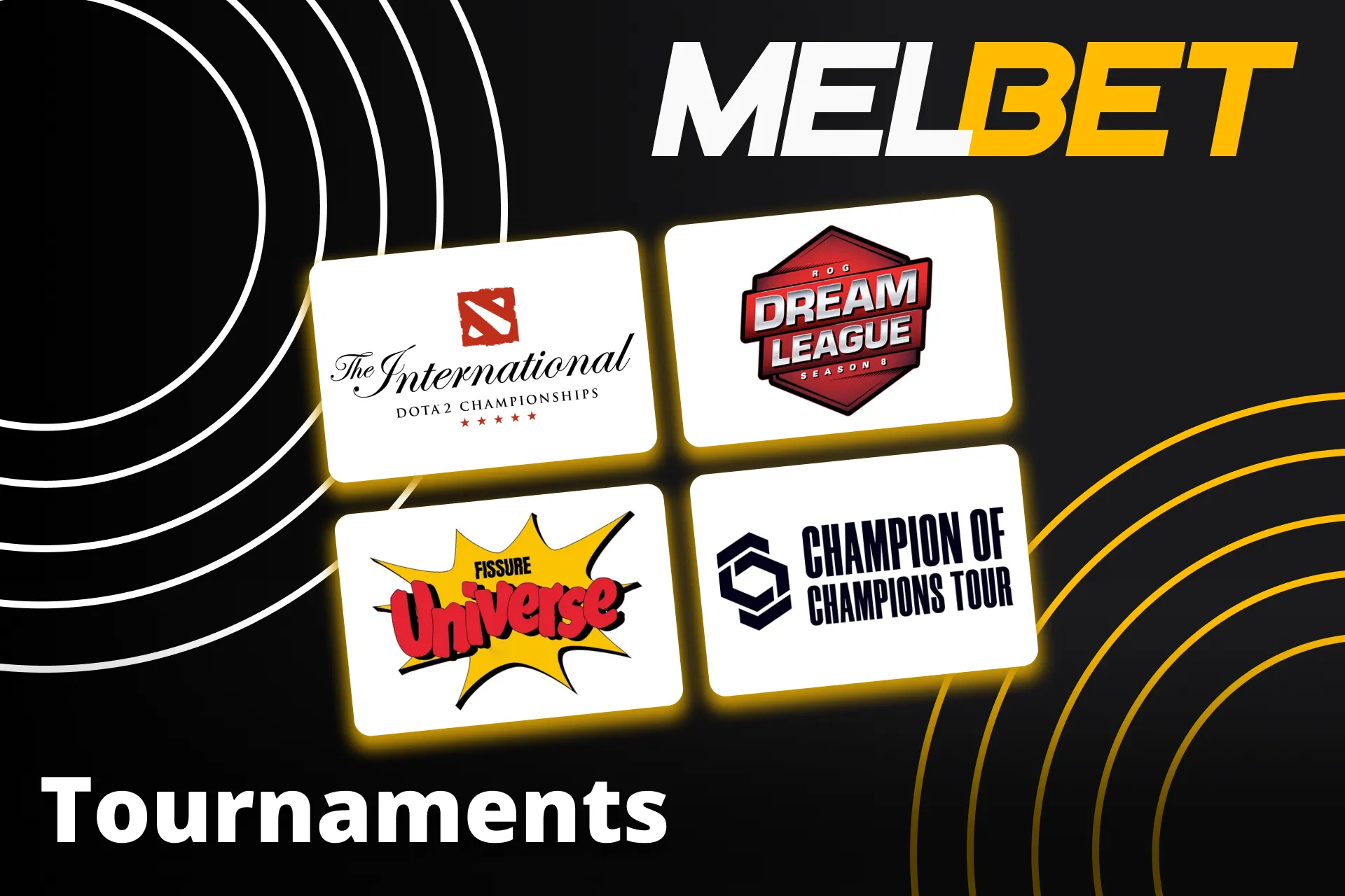 Bet on top Dota 2 tournaments at Melbet.
