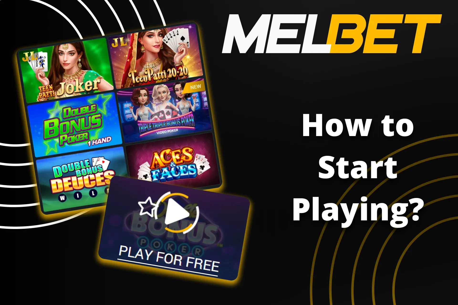 Select the desired section on Melbet to play Poker.