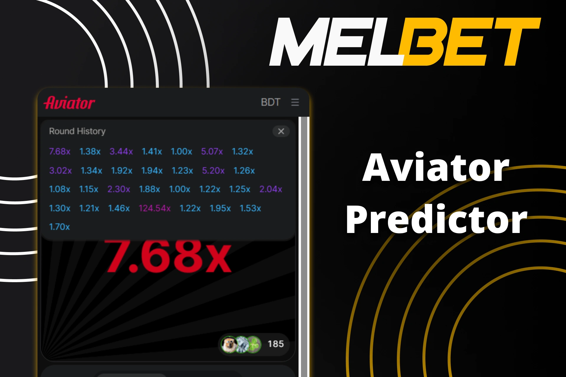 Analyze the past round history on Melbet to predict future multipliers.